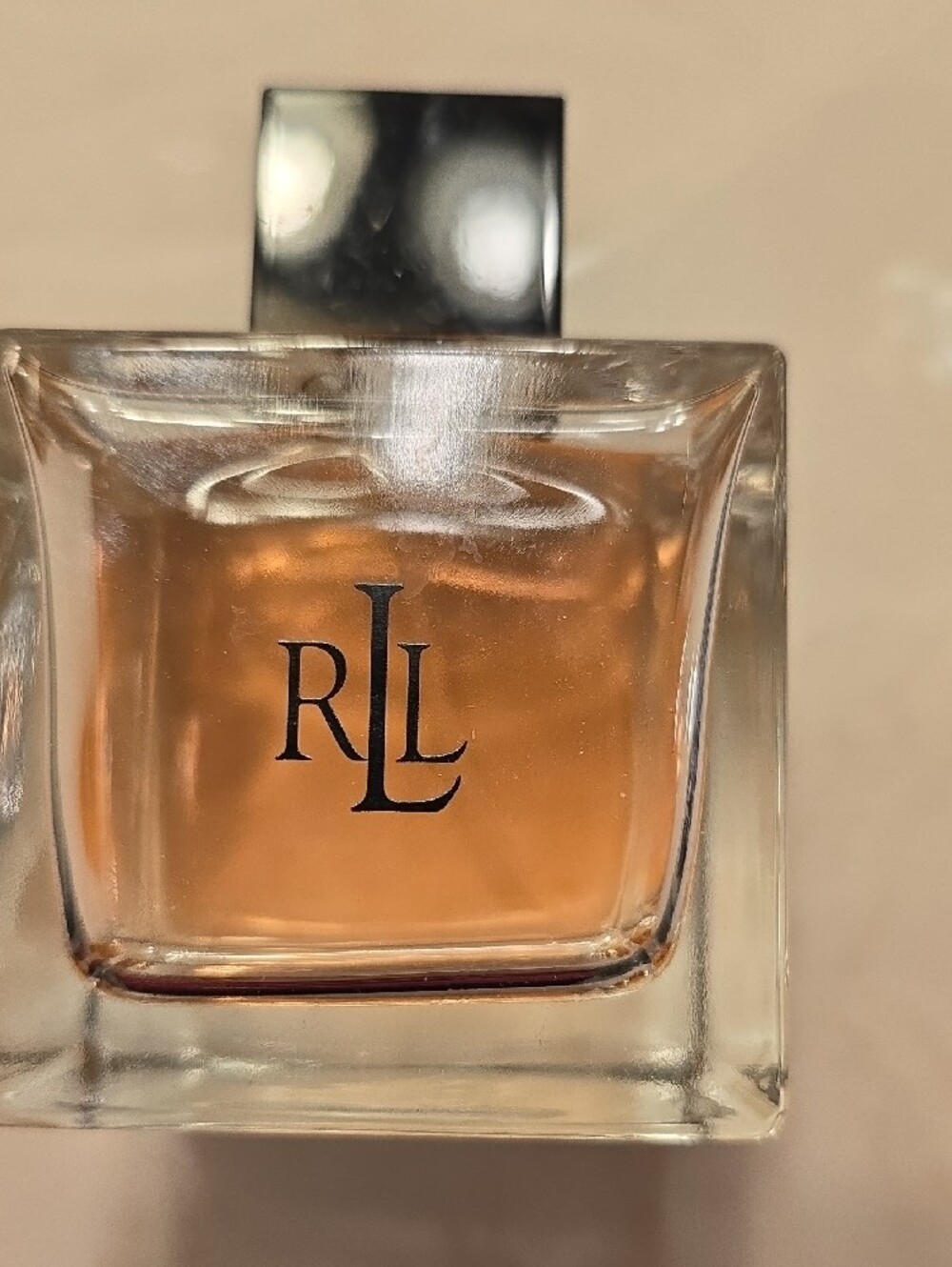 Ralph Lauren Women’s Perfume Bottle - Peach Amber with Black Cap - Picture 2 of 3